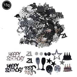 15g/pack Confetti Gold Happy Birthday Number Figure 16 18 20 21 25 30 40 50 60 Table Confetti Decor Anniversary Party Supplies
