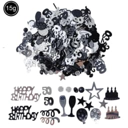 15g/pack Confetti Gold Happy Birthday Number Figure 16 18 20 21 25 30 40 50 60 Table Confetti Decor Anniversary Party Supplies