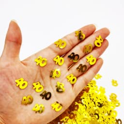 15g/pack Confetti Gold Happy Birthday Number Figure 16 18 20 21 25 30 40 50 60 Table Confetti Decor Anniversary Party Supplies