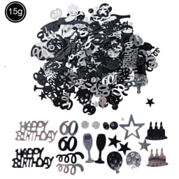 15g/pack Confetti Gold Happy Birthday Number Figure 16 18 20 21 25 30 40 50 60 Table Confetti Decor Anniversary Party Supplies