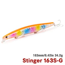 TSURINOYA STINGER 163S Ultra Long Casting Sinking Saltwater Minnow 163mm 34.2g Sea Fishing Lure Artificial Large Hard Baits
