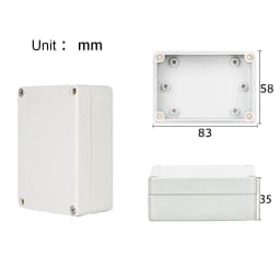 IP67 Outdoor Waterproof Case DIY Electronic Enclosure Wire Junction Plastic Box for Electronic Project Electrical Cable Plastic
