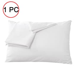Smooth Waterproof Pillow Cover for Pillow Case Protector Allergy Pillow Case Anti Mites BedBug Proof Zipper All Sizes 1PC