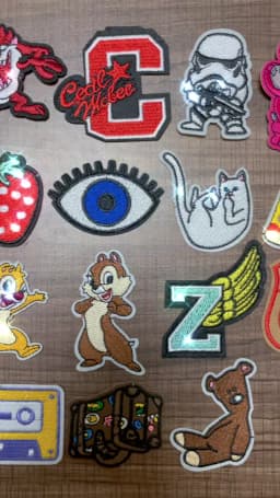 Cartoon Anime Two Squirrels Chip 'N' Dale Patch Iron On Embroidered Clothes Patches For Girl Boy Clothing Stickers Decoration