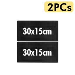 Rubber Bar Mat Coffee Maker Countertop Spill Mats Bar Service Mat Dish Glass Drying Mat for Barista Cocktail Bartender Black