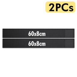 Rubber Bar Mat Coffee Maker Countertop Spill Mats Bar Service Mat Dish Glass Drying Mat for Barista Cocktail Bartender Black