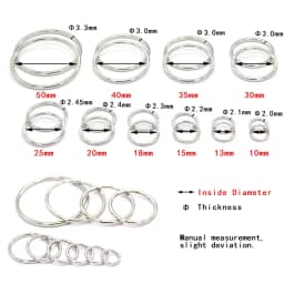 HENGC Large Round Metal O Ring Buckles Clasp Web For Leather Belt Shoes Bags Garment High Quality Sewing DIY Crafts Wholesale