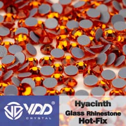 VDD High Quality SS6-SS30 Glass Crystal Strass Hot Fix Rhinestones Glitter Iron on Flatback Stones For Clothing Accessories DIY