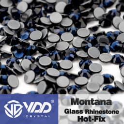 VDD High Quality SS6-SS30 Glass Crystal Strass Hot Fix Rhinestones Glitter Iron on Flatback Stones For Clothing Accessories DIY