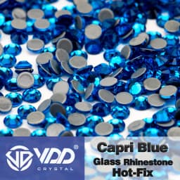 VDD High Quality SS6-SS30 Glass Crystal Strass Hot Fix Rhinestones Glitter Iron on Flatback Stones For Clothing Accessories DIY