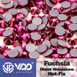 VDD High Quality SS6-SS30 Glass Crystal Strass Hot Fix Rhinestones Glitter Iron on Flatback Stones For Clothing Accessories DIY