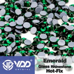 VDD High Quality SS6-SS30 Glass Crystal Strass Hot Fix Rhinestones Glitter Iron on Flatback Stones For Clothing Accessories DIY