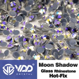 VDD High Quality SS6-SS30 Glass Crystal Strass Hot Fix Rhinestones Glitter Iron on Flatback Stones For Clothing Accessories DIY