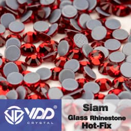 VDD High Quality SS6-SS30 Glass Crystal Strass Hot Fix Rhinestones Glitter Iron on Flatback Stones For Clothing Accessories DIY