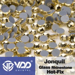 VDD High Quality SS6-SS30 Glass Crystal Strass Hot Fix Rhinestones Glitter Iron on Flatback Stones For Clothing Accessories DIY