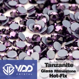 VDD High Quality SS6-SS30 Glass Crystal Strass Hot Fix Rhinestones Glitter Iron on Flatback Stones For Clothing Accessories DIY