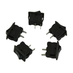 10Pcs Auto Car Truck Boat Round Rocker DC 250V 3A 2-Pin ON/OFF Toggle SPST Switches Rocker Switch 10*15mm