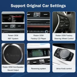 10.25 1920*720 Multimedia Display For BMW 5 Series F10 F11 2011-2017 CIC NBT Touch Screen Wireless Carplay Android auto