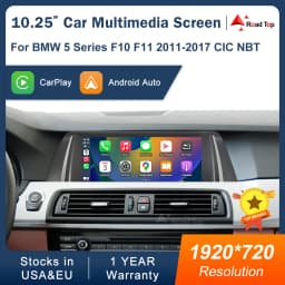 10.25 1920*720 Multimedia Display For BMW 5 Series F10 F11 2011-2017 CIC NBT Touch Screen Wireless Carplay Android auto