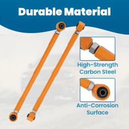 2-Piece Adjustable Control Camber Arm Kit for Mini Cooper R50 R52 R53 R56 R57 Rear Lower Set