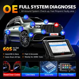 Autel MaxiCheck MX808S MK808S OBD2 Scanner Bi-directional Control Scan Tool, 28+ Services, All System Diagnostic Same as MK900 MX900 MK900BT MK808BT PRO, 3K+ Active Test, 28+ Service, OE All System, OS11, FCA