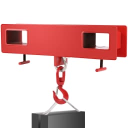 SucceBuy Forklift Lifting Hoist Swivel Hook Mobile Crane 4400 lbs 2 Ton Lift Mobile Crane Attachments for Garage Workshop