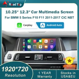 RoadTop 12.3 inch For BMW 5 Series 2011-2017 F10 F11 Linux HD Screen, Car Stereo Touchscreen, Support Wireless CarPlay, Android Auto, Mirrorlink, Retains OEM