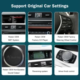 RoadTop 12.3 inch For BMW 5 Series 2011-2017 F10 F11 Linux HD Screen, Car Stereo Touchscreen, Support Wireless CarPlay, Android Auto, Mirrorlink, Retains OEM