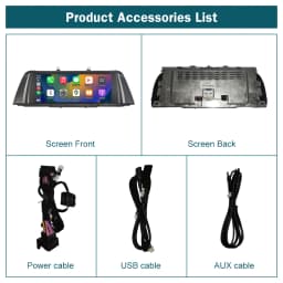 RoadTop 12.3 inch For BMW 5 Series 2011-2017 F10 F11 Linux HD Screen, Car Stereo Touchscreen, Support Wireless CarPlay, Android Auto, Mirrorlink, Retains OEM