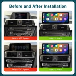 12.3'' Wireless CarPlay Android Auto Multimedia Display Screen For BMW Series 3 4 F30 F31 F32 F33 F34 F36 2012-2019