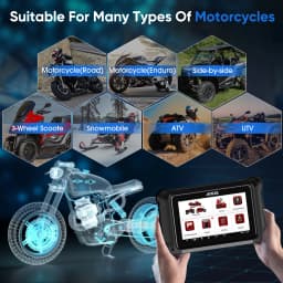 ANCEL MT700 OBD2 Motorcycle Scanner Full System Diagnostic Tool Oil Reset ABS Bleeding ECU Coding Active Test for Motorcycle
