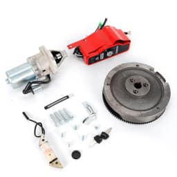 Electric Start Kit Flywheel Starter Motor Switch Ignition For Honda GX390 13HP Engines and Generators