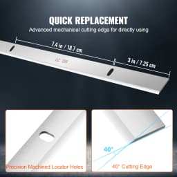 SucceBuy Planer Blades 13 inch 2mm Thickened High Speed Steel Replacement HRC55-60 Hardness Suit for 13in/12.5in Benchtop Planer