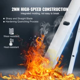 SucceBuy Planer Blades 13 inch 2mm Thickened High Speed Steel Replacement HRC55-60 Hardness Suit for 13in/12.5in Benchtop Planer