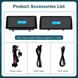 RoadTop 10.25'' 12.3'' Wireless CarPlay Android Auto For BMW Series 1 E81 E82 E87 E88 CCC CIC System Multimedia Display Screen