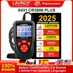 LAUNCH X431 CR3008 PLUS Car Auto OBD2 Diagnostic Tool ARM Scanner DTC Lookup Check Engine Battery Test Lifetime Free Update