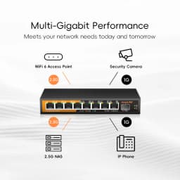 KeepLiNK 9-Port Multi-Gigabit Network Switch with 8-Port 2.5Gb Ethernet Copper and 2-10Gb SFP+ Uplink