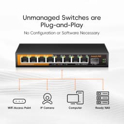 KeepLiNK 9-Port Multi-Gigabit Network Switch with 8-Port 2.5Gb Ethernet Copper and 2-10Gb SFP+ Uplink