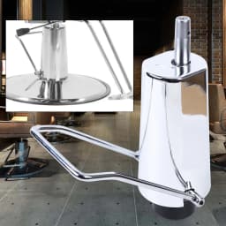 Barber Hydraulic Pump, Barber Chair Hydraulic Pump 4 Bolt Pattern Pump 440lbs W/ Base For Salon Beauty