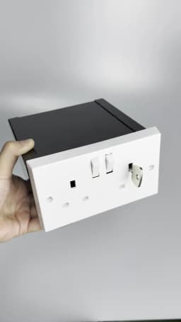 Imitation Double US Plug American Standard Socket Wall Safe Security Secret Hidden Stash Box