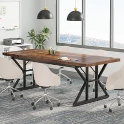 Tribesigns 70.8-Inch Executive Desk, Large Computer Office Desk Workstation, Modern Simple Style Laptop Desk Study Writing Table