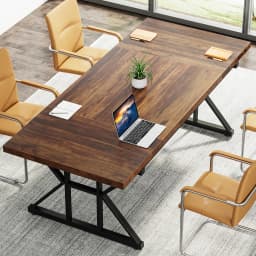 Tribesigns 70.8-Inch Executive Desk, Large Computer Office Desk Workstation, Modern Simple Style Laptop Desk Study Writing Table