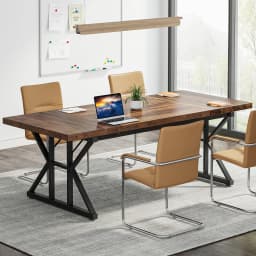 Tribesigns 70.8-Inch Executive Desk, Large Computer Office Desk Workstation, Modern Simple Style Laptop Desk Study Writing Table