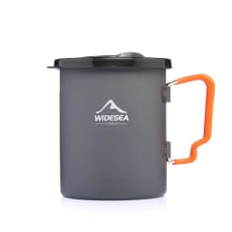 Widesea Camping Coffee Pot with French Press Outdoor Cup Mug Cookware for Hiking Trekking