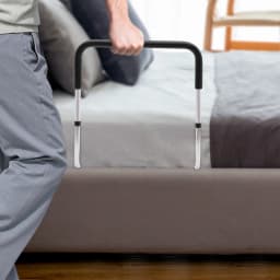 Bed Rail for Elderly Adults Bedside Fall Prevent Grab Bar for the Senior Height Adjustable Bed Assist Rail Fits King Queen