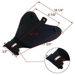 1 SET Motorcycle Retro Leather Solo Seat 3" Spring Bracket For Harley Custom Chopper Sportster Bobber Honda Yamaha Kawasaki