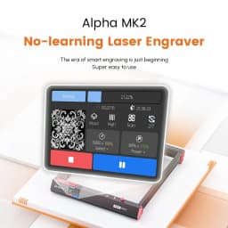 AlgoLaser Alpha MK2 20W Engraver with Auto Assist Pump 20W Output Efficient Expandable APP Supported DIY Laser Engraver Cutter Tools