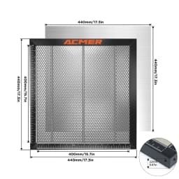 ACMER Laser Honeycomb Working Table Desktop Protection Heat Dissipation Universal Honeycomb Panel 400x400/440x440/500x500mm