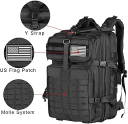45L Man Tactical Backpacks Outdoor Traveling Bags Outdoor 3P School Pack EDC Molle Pack For Trekking Hunting Bag