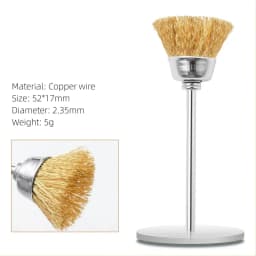 1pc Nail Drill Bit Cleaning Brush Portable Electric Manicure Drills Copper Wire Drill Brusher Cleaner DIY Nail Art Accessories